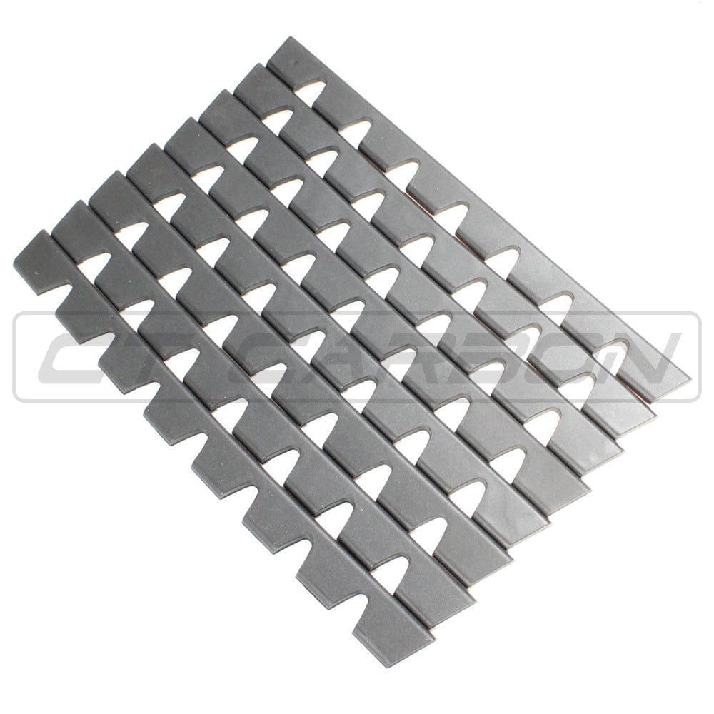 Universal Front Splitter & Lip Protector Kit by CT Carbon – Bumper Chin Saver, Scrape Guard/Scrape Strip, Curb/Kerb Rash Protector, Skid/Edge Guard for Carbon Fibre & ABS Spoilers & Valances – Trim-to-Fit 8pc