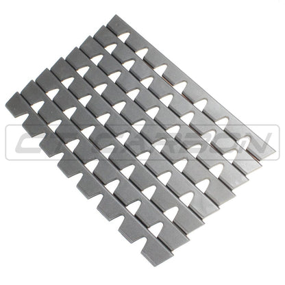 Universal Front Splitter & Lip Protector Kit by CT Carbon – Bumper Chin Saver, Scrape Guard/Scrape Strip, Curb/Kerb Rash Protector, Skid/Edge Guard for Carbon Fibre & ABS Spoilers & Valances – Trim-to-Fit 8pc