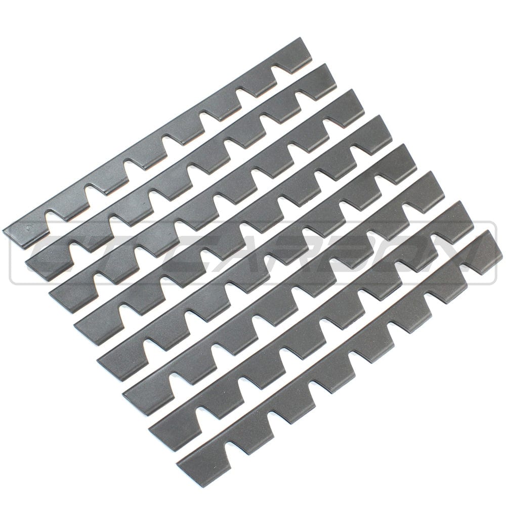 Universal Front Lip Splitter Protector Kit – Bumper Chin Scrape Guard Strips for Plastic & Carbon Fiber Lips, Front Valance Skid Protection, Chin Spoiler Edge Guard (8 x 30 cm) by CT Carbon – Speed Bump & Driveway Scuff Saver – Discreet OEM+ Look