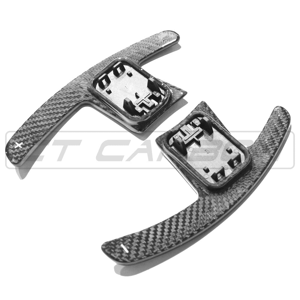 BMW G-Series Paddle Shifters – Dry Carbon Fibre Steering Wheel Paddle Extensions | M Performance Style Gear Selector Paddles for F40 1 Series, G42/G87 M2, G