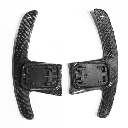 BMW G-Series & F40 Dry Carbon Fibre Paddle Shift Extensions – Extended Steering Wheel Gear Change Paddles | Gloss Carbon Paddle Shifters Upgrade | Fits 1 2 3 4 5 7 8 Series, M2 M3 M4 M5, X3 X4 X5 X6 (2017+) | M Performance Style | Real Carbon Fiber