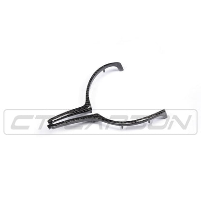 BMW M F-Series Carbon Fibre/Fiber Steering Wheel Centre/Center Trim Cover (CFRP) – M Performance Style 3-Spoke – Fits F87 M2, F80 M3, F82/F83 M4, F10 M5, F12/F13 M6, F85 X5M, F86 X6M (2012-2020) – CT Carbon