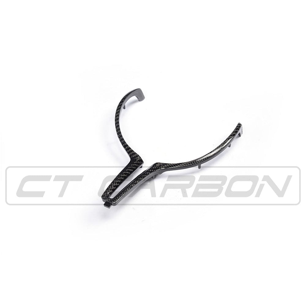 CT Carbon BMW M F-Series (Fxx) Steering Wheel Centre/Center Trim – Carbon Fibre/Fiber Spoke Cover Insert Overlay | M Performance Style | F87 M2 F80 M3 F82/F83 M4 F10 M5 F12/F13 M6 F85 X5M F86 X6M (2012-2020)