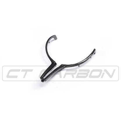 CT Carbon BMW M F-Series (Fxx) Steering Wheel Centre/Center Trim – Carbon Fibre/Fiber Spoke Cover Insert Overlay | M Performance Style | F87 M2 F80 M3 F82/F83 M4 F10 M5 F12/F13 M6 F85 X5M F86 X6M (2012-2020)