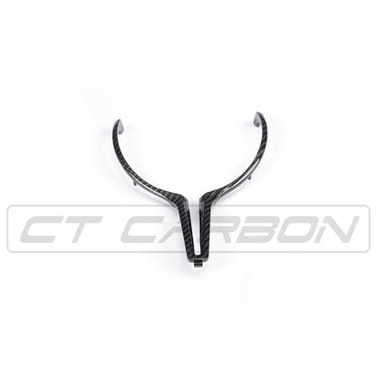 CT Carbon BMW M F-Series (Fxx) Steering Wheel Centre/Center Trim – Carbon Fibre/Fiber Spoke Cover Insert Overlay | M Performance Style | F87 M2 F80 M3 F82/F83 M4 F10 M5 F12/F13 M6 F85 X5M F86 X6M (2012-2020)