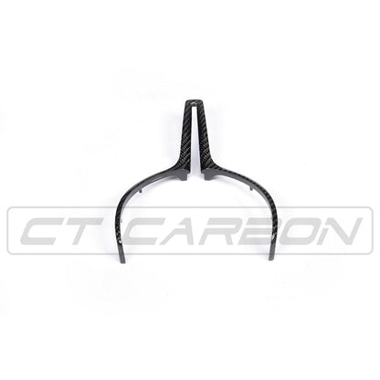 CT Carbon BMW M F-Series (Fxx) Steering Wheel Centre/Center Trim – Carbon Fibre/Fiber Spoke Cover Insert Overlay | M Performance Style | F87 M2 F80 M3 F82/F83 M4 F10 M5 F12/F13 M6 F85 X5M F86 X6M (2012-2020)