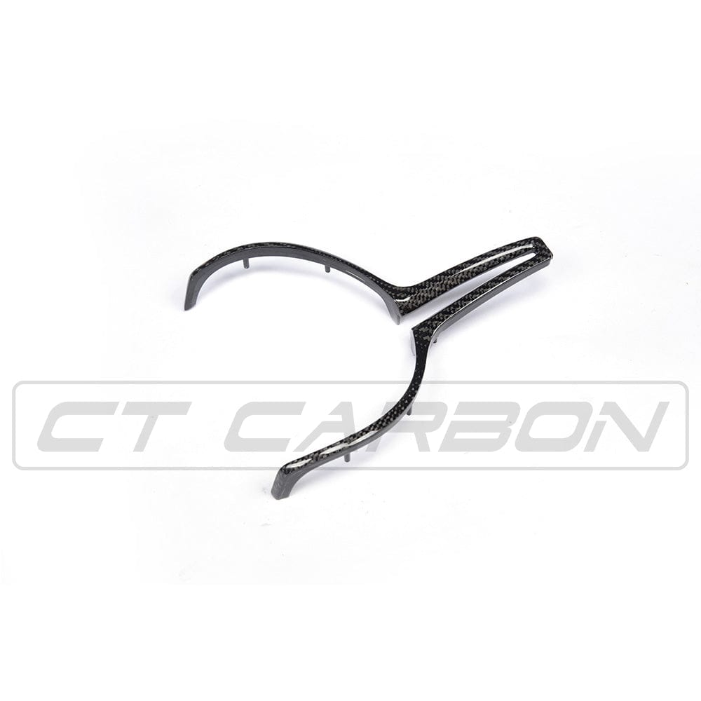 CT Carbon BMW M F-Series (Fxx) Steering Wheel Centre/Center Trim – Carbon Fibre/Fiber Spoke Cover Insert Overlay | M Performance Style | F87 M2 F80 M3 F82/F83 M4 F10 M5 F12/F13 M6 F85 X5M F86 X6M (2012-2020)