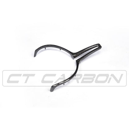 CT Carbon BMW M F-Series (Fxx) Steering Wheel Centre/Center Trim – Carbon Fibre/Fiber Spoke Cover Insert Overlay | M Performance Style | F87 M2 F80 M3 F82/F83 M4 F10 M5 F12/F13 M6 F85 X5M F86 X6M (2012-2020)