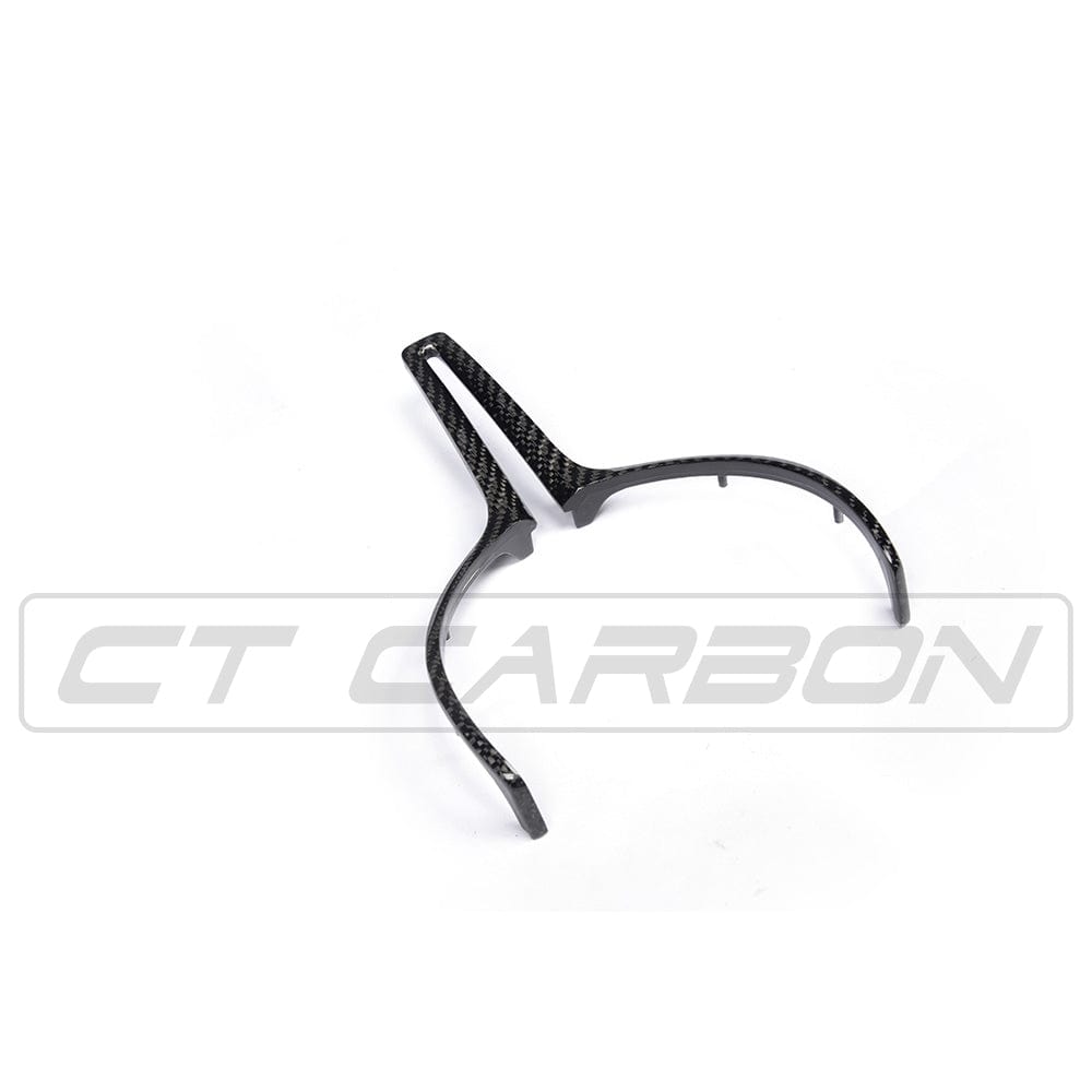 CT Carbon BMW M F-Series (Fxx) Steering Wheel Centre/Center Trim – Carbon Fibre/Fiber Spoke Cover Insert Overlay | M Performance Style | F87 M2 F80 M3 F82/F83 M4 F10 M5 F12/F13 M6 F85 X5M F86 X6M (2012-2020)