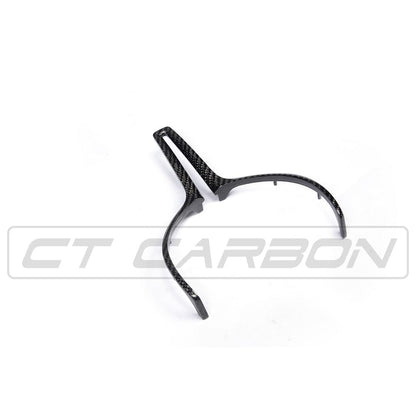 CT Carbon BMW M F-Series (Fxx) Steering Wheel Centre/Center Trim – Carbon Fibre/Fiber Spoke Cover Insert Overlay | M Performance Style | F87 M2 F80 M3 F82/F83 M4 F10 M5 F12/F13 M6 F85 X5M F86 X6M (2012-2020)