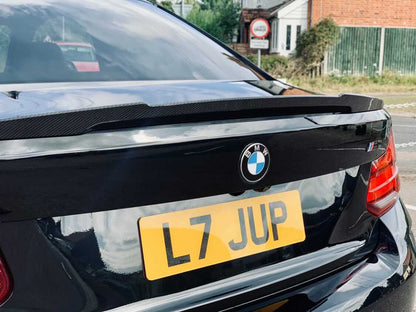 BMW M2/M2C (M2 Competition) F87 & 2 Series F22 F23 Carbon Fibre/Carbon Fiber Rear Boot/Trunk Lip Spoiler – ARK Style by CT Carbon, 2014-2021 Coupe/Convertible Wing Lip Boot Lid Spoiler