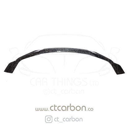 BMW M2 Competition F87 2018-2021 Forged Carbon Front Lip Splitter - CS Style Chin Spoiler by CT Carbon | Gloss Carbon Fibre/Fiber Bumper Lip Aero Upgrade | M2C Front Spoiler Air Dam