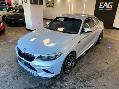 BMW M2 Competition F87 2018-2021 Forged Carbon Front Lip Splitter - CS Style Chin Spoiler by CT Carbon | Gloss Carbon Fibre/Fiber Bumper Lip Aero Upgrade | M2C Front Spoiler Air Dam