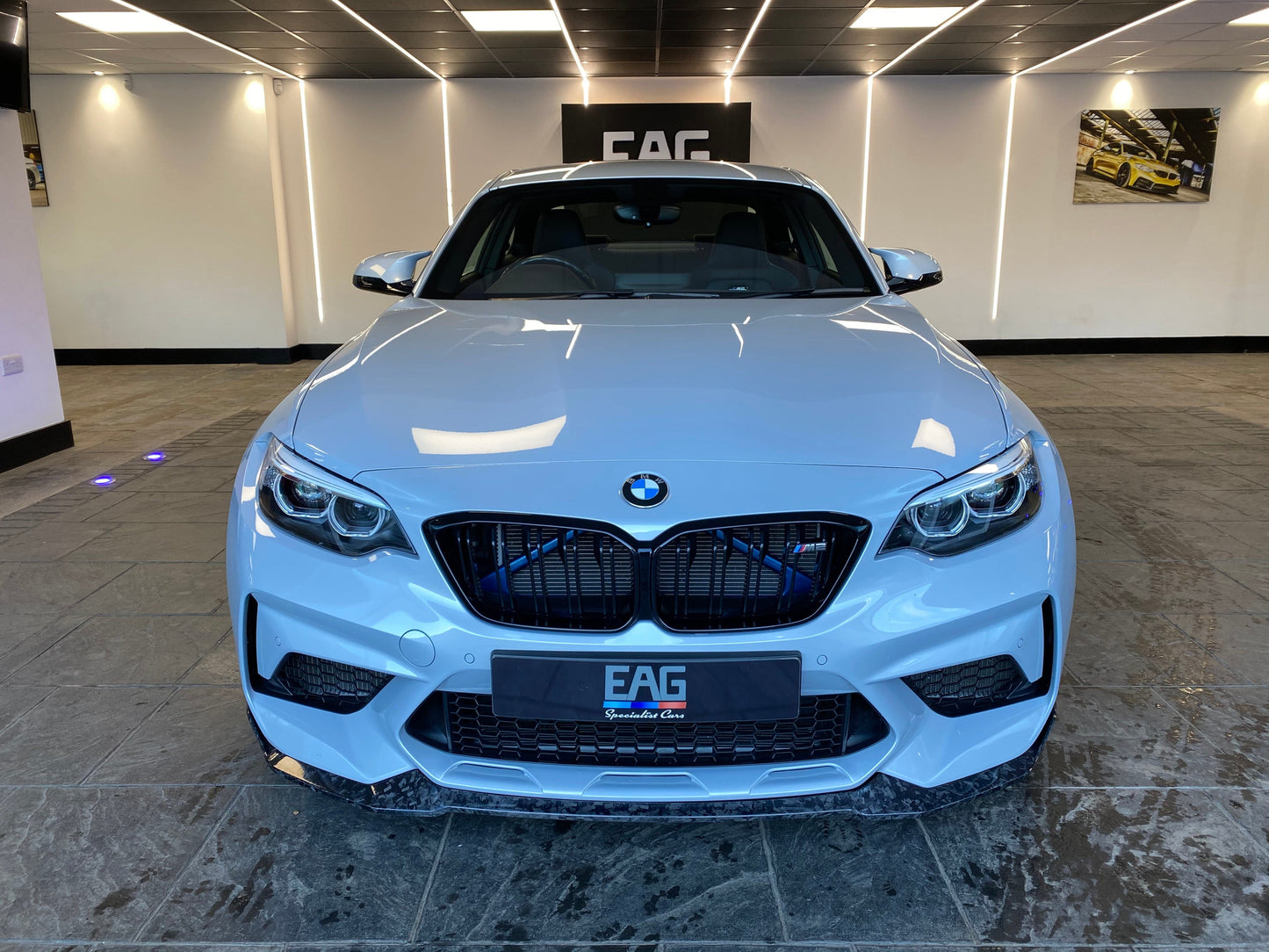 BMW M2 Competition F87 Forged Carbon Fibre Front Lip Splitter - CS Style Front Spoiler Bumper Lip Aero (2018-2021) M2C Forged Carbon Fiber