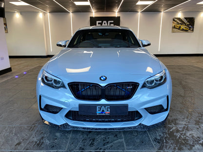 BMW M2 Competition F87 2018-2021 Forged Carbon Front Lip Splitter - CS Style Chin Spoiler by CT Carbon | Gloss Carbon Fibre/Fiber Bumper Lip Aero Upgrade | M2C Front Spoiler Air Dam