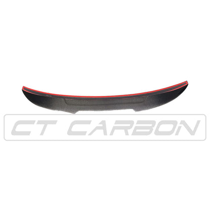 BMW E92/E90 M3 & 3 Series (2007-2013) Carbon Fibre (Fiber) Boot/Trunk Lip Spoiler – PS Style Ducktail Rear Wing – CT Carbon