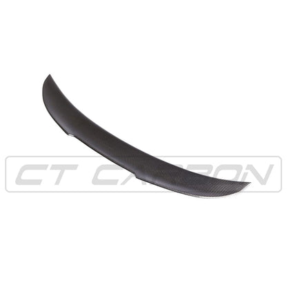 BMW E92/E90 M3 & 3 Series (2007-2013) Carbon Fibre (Fiber) Boot/Trunk Lip Spoiler – PS Style Ducktail Rear Wing – CT Carbon