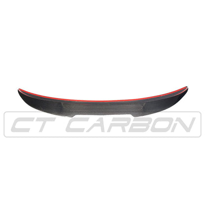 BMW E90 M3 & 3 Series Saloon/Sedan Carbon Fibre Rear Boot/Trunk Lip Spoiler PS Design – Gloss Carbon Tail Wing, Bootlid/Decklid Rear Lip – 2008–2013 – CT Carbon