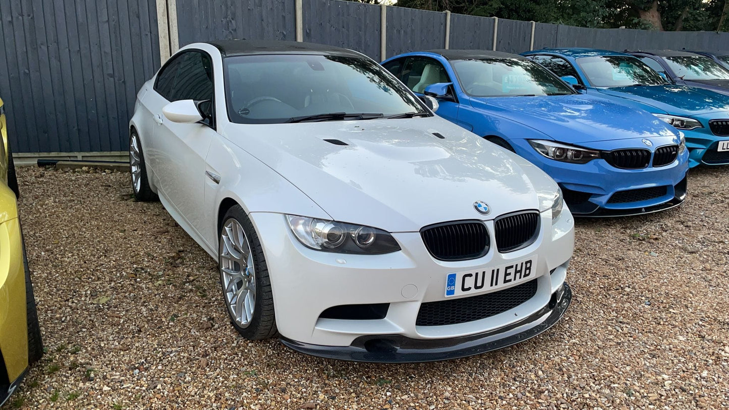 BMW M3 V8 E92/E90 (2007-2013) Carbon Fibre Front Lip Spoiler - GT4 Style Front Splitter | Chin Spoiler, Front Bumper Lip, Air Dam | CT Carbon E9x Aero for E92 Coupe & E90 Saloon | Carbon Fiber Valance