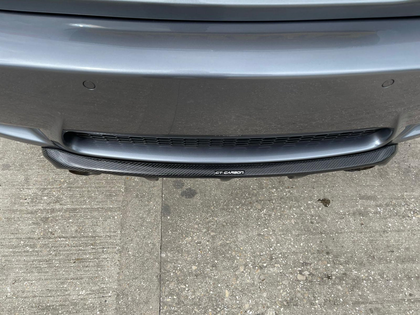 BMW M3 E92/E93 E9X Carbon Fibre (Fiber) Rear Diffuser V1 Style - CT Carbon Valance/Splitter Insert, Gloss Carbon Rear Bumper Lower Skirt Trim (2007-2013)