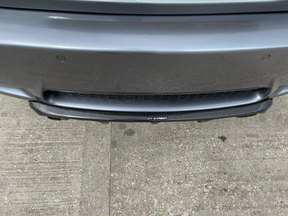 BMW M3 E92/E93 E9X Carbon Fibre (Fiber) Rear Diffuser V1 Style - CT Carbon Valance/Splitter Insert, Gloss Carbon Rear Bumper Lower Skirt Trim (2007-2013)