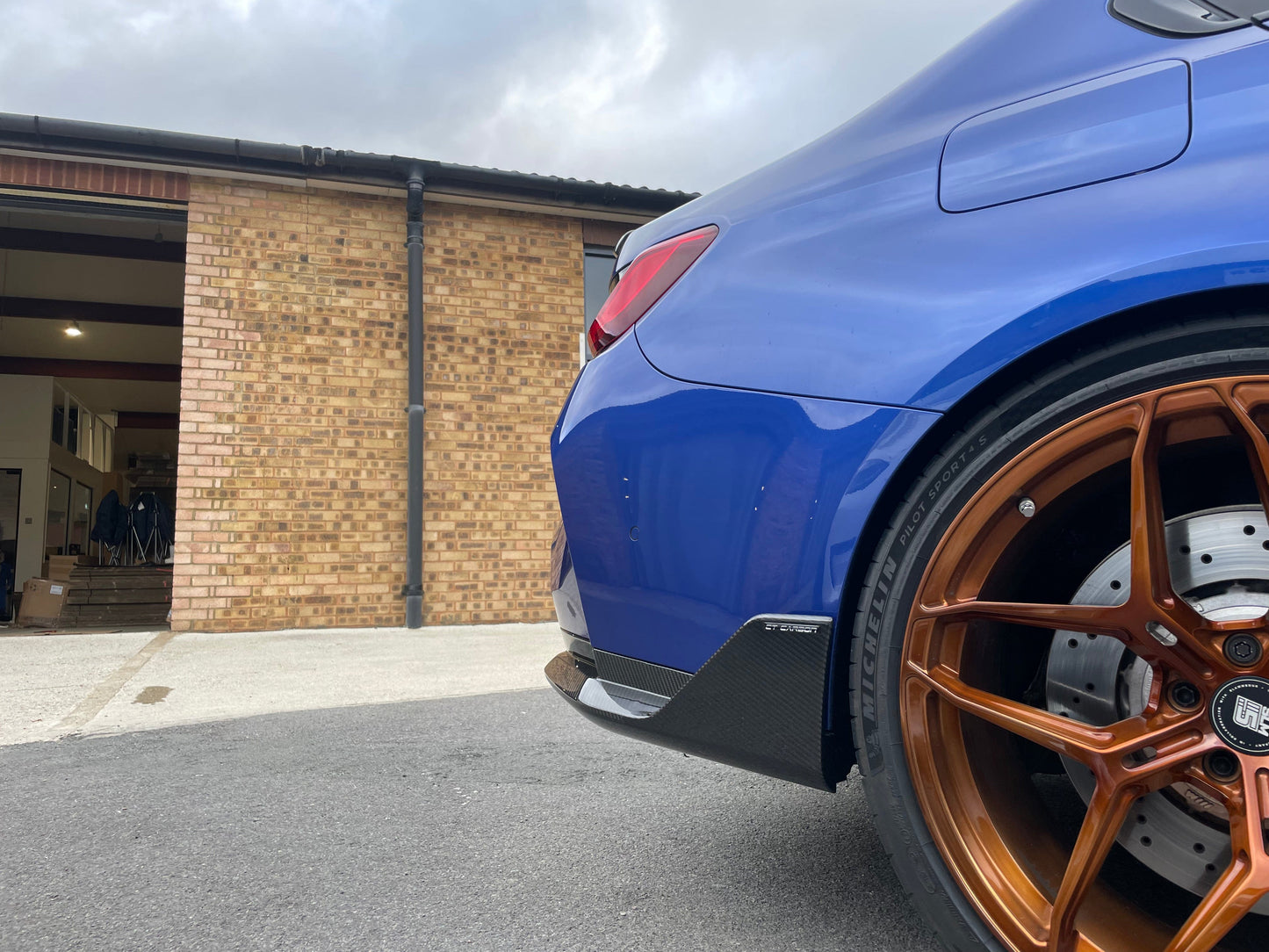 BMW M3 G80/G81 CARBON FIBRE REAR BUMPER CORNERS - MP STYLE