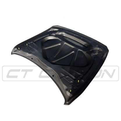 BMW F8X M3/M4 & 4 Series (F32 F33 F36 F80 F82 F83) GTS-Style Vented Carbon Fibre/Carbon Fiber Bonnet/Hood - Dry Carbon Prepreg, Lightweight - CT Carbon - M Performance Look, Direct Fit - 2013-2020