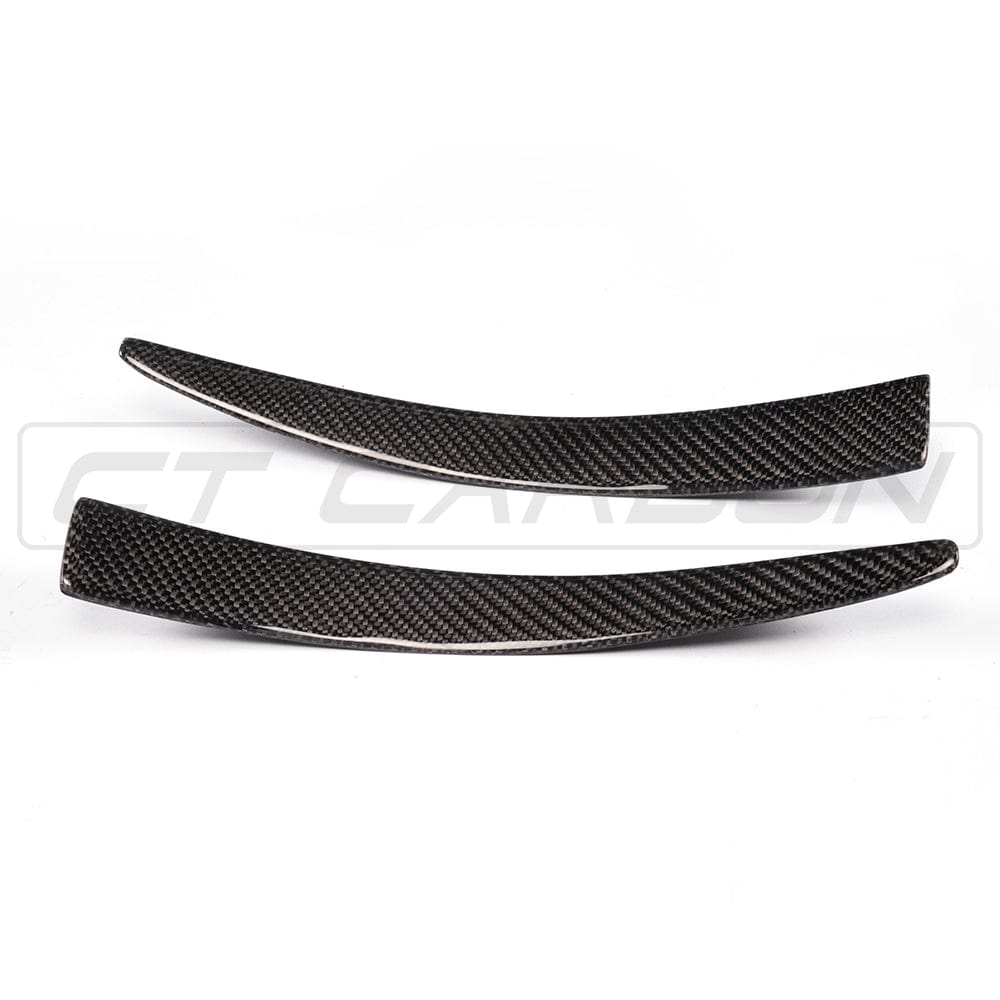 BMW M3/M4 F80 F82 F83 (2014-2020) Front Bumper Canards – Carbon Fibre / Fiber Dive Planes, Winglets, Bumper Fins | CT Carbon Aero Splitter Canard Kit
