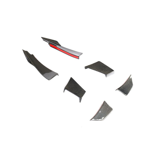 BMW M3 M4 F80 F82 F83 (F8X) 2014-2020 Carbon Fibre/Carbon Fiber Front Canards, Dive Planes, Winglets & Corner Splitters - MA Style Front Bumper Aero Fins by CT Carbon
