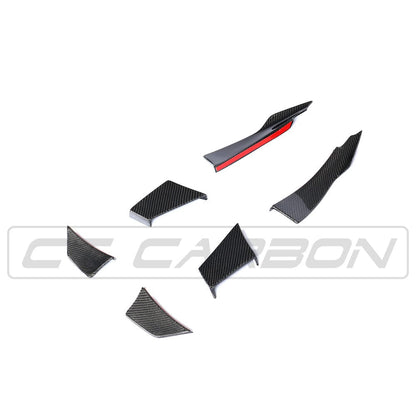 BMW M3/M4 F80 F82 F83 Front Bumper Carbon Fibre Canards, Dive Planes & Winglets - MA Style Aero Fins 2014-2020 F8X | CT Carbon