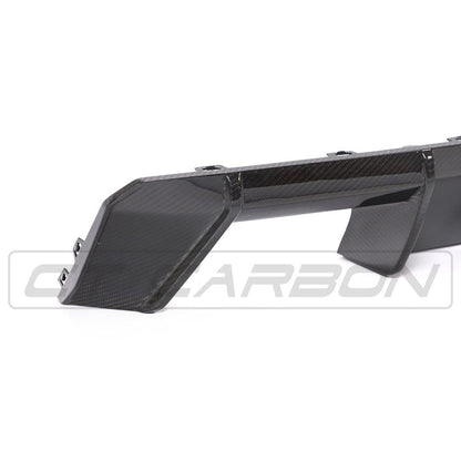 BMW M3/M4 G80 G81 G82 G83 Carbon Fibre/Carbon Fiber Rear Diffuser | Rear Valance/Rear Splitter | M Performance (MP) Style Pre-Preg CFRP Quad Exhaust Surround | G8X 2021+ Rear Bumper Insert