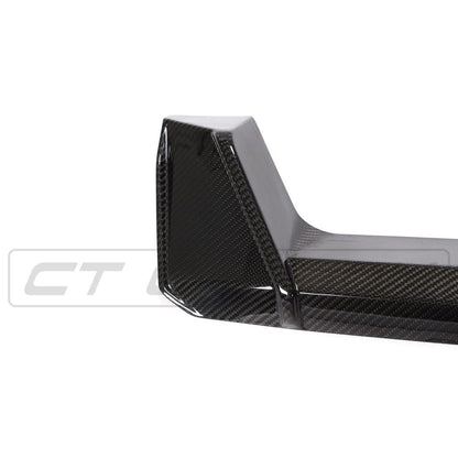 BMW M3/M4 G80 G81 G82 G83 Carbon Fibre/Carbon Fiber Rear Diffuser | Rear Valance/Rear Splitter | M Performance (MP) Style Pre-Preg CFRP Quad Exhaust Surround | G8X 2021+ Rear Bumper Insert