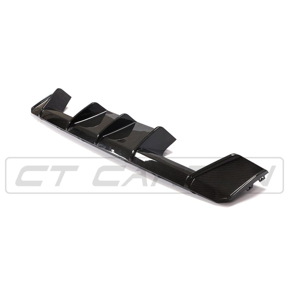 BMW M3/M4 G80 G81 G82 G83 Carbon Fibre/Carbon Fiber Rear Diffuser | Rear Valance/Rear Splitter | M Performance (MP) Style Pre-Preg CFRP Quad Exhaust Surround | G8X 2021+ Rear Bumper Insert