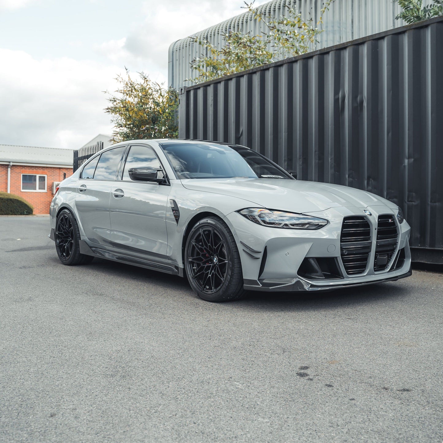 BMW M3 M4 G80 G81 G82 G83 (G8X) Carbon Fibre/Carbon Fiber Front Lip Splitter Spoiler | Pre-Preg M Performance MP Style OEM+ Aero Front Bumper Valance 2021+