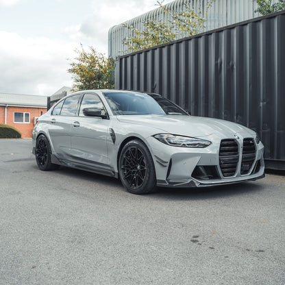 BMW M3 M4 G80 G81 G82 G83 (G8X) Carbon Fibre/Carbon Fiber Front Lip Splitter Spoiler | Pre-Preg M Performance MP Style OEM+ Aero Front Bumper Valance 2021+