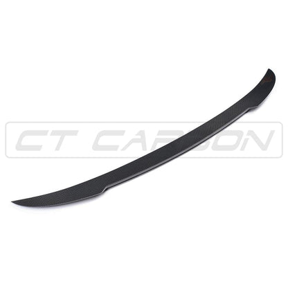 BMW 4 Series F33 Convertible & M4 F83 Cabriolet Carbon Fibre Boot Lip Spoiler - CS Style Ducktail Rear Wing | Gloss Carbon Trunk/Bootlid Lip | 2014-2020 Fitment | CT Carbon
