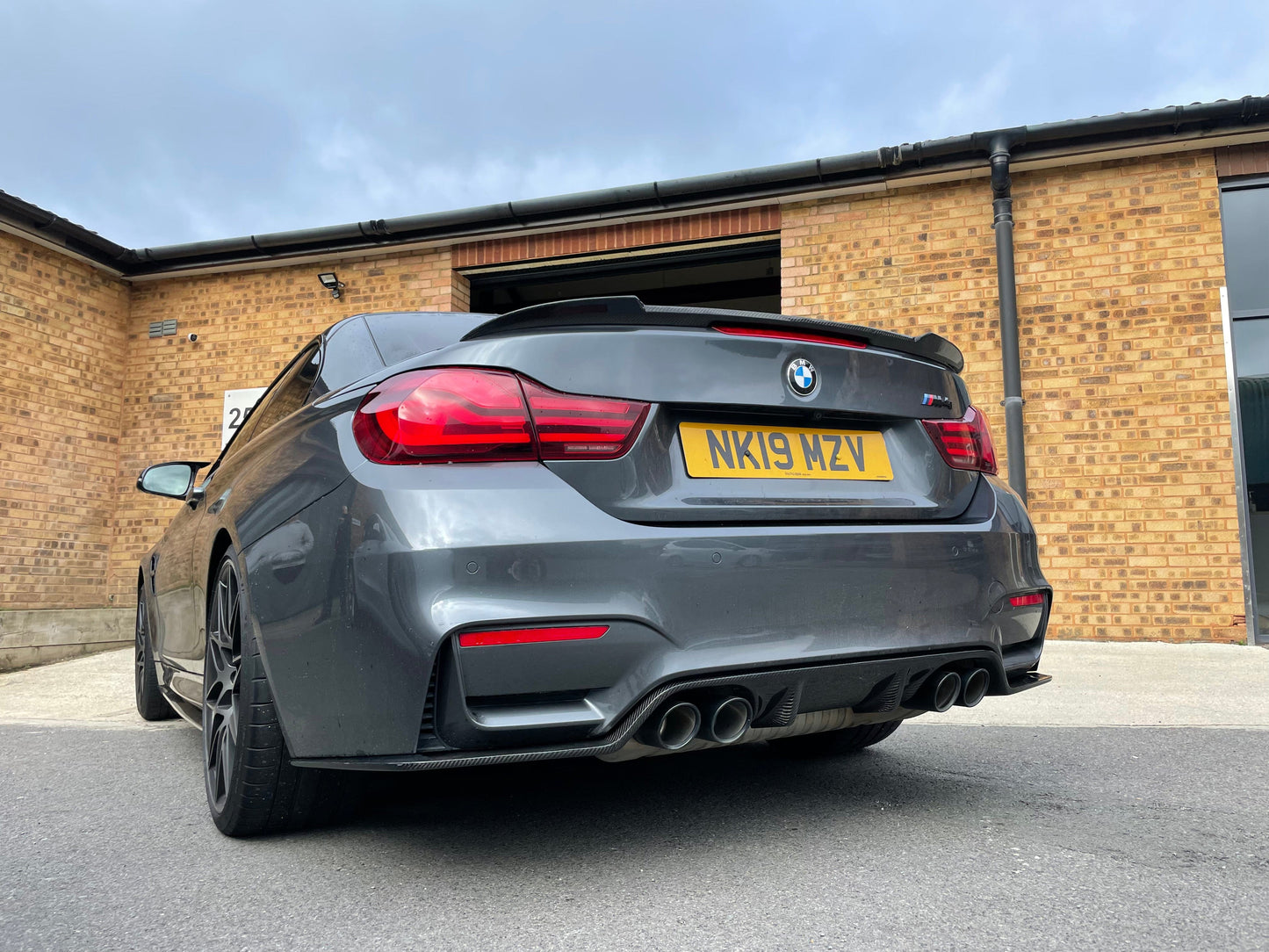 BMW M4 F83 & 4 Series F33 Convertible Carbon Fibre Boot Lip Spoiler - CS Style Ducktail, Gloss Carbon Rear Trunk/Decklid Wing Lip (2014-2020) - OEM-Style Fit - CT Carbon