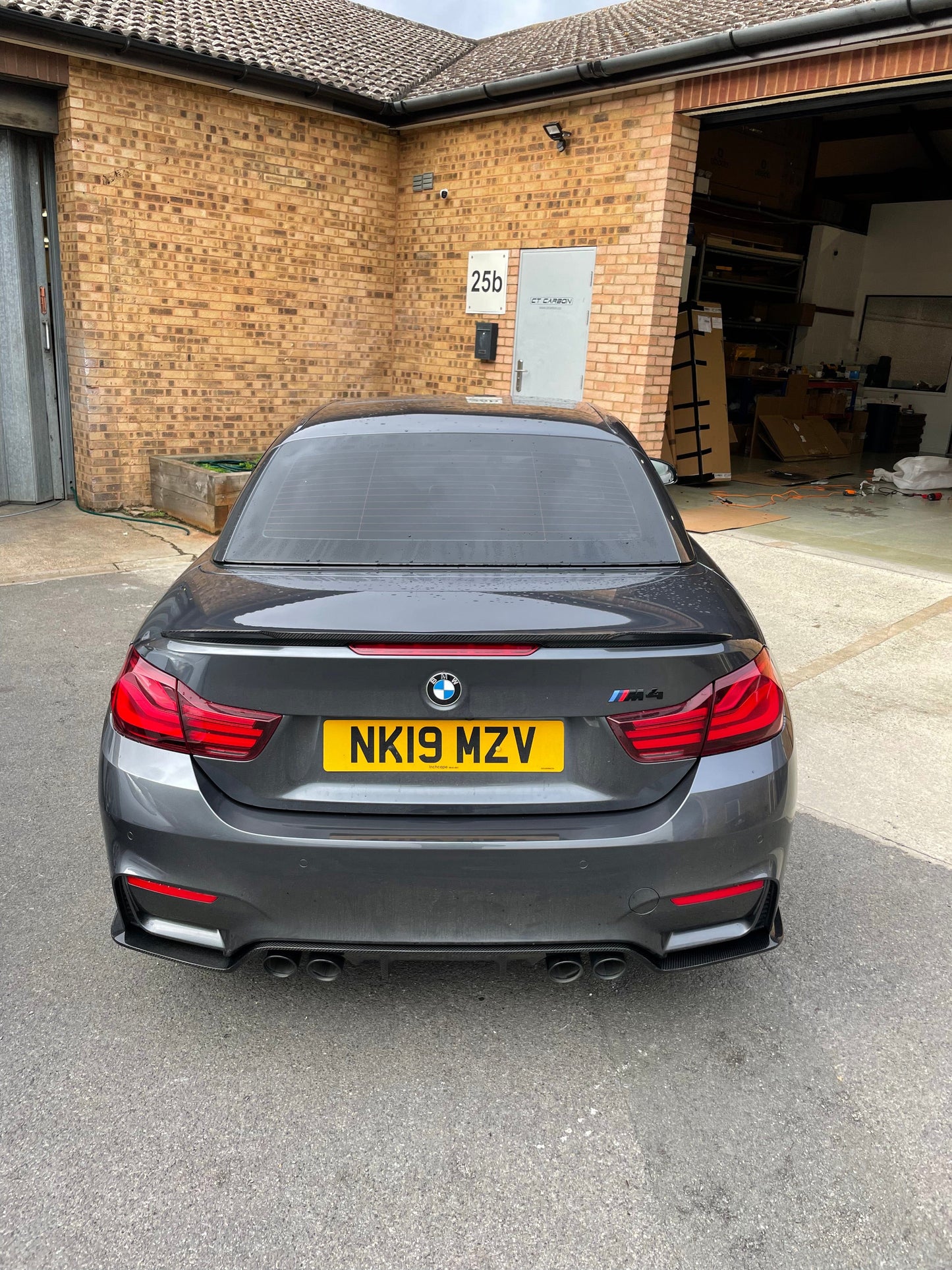 BMW 4 Series F33 Convertible & M4 F83 Cabriolet Carbon Fibre Boot Lip Spoiler - CS Style Ducktail Rear Wing | Gloss Carbon Trunk/Bootlid Lip | 2014-2020 Fitment | CT Carbon