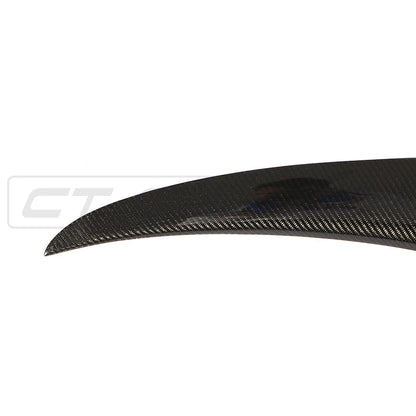 BMW M4 F83 & 4 Series F33 Convertible Carbon Fibre Boot Lip Spoiler – M Performance MP Style Rear Trunk/Decklid Lip | Gloss Carbon Tail Spoiler 2014–2020 Cabriolet OEM+ by CT Carbon