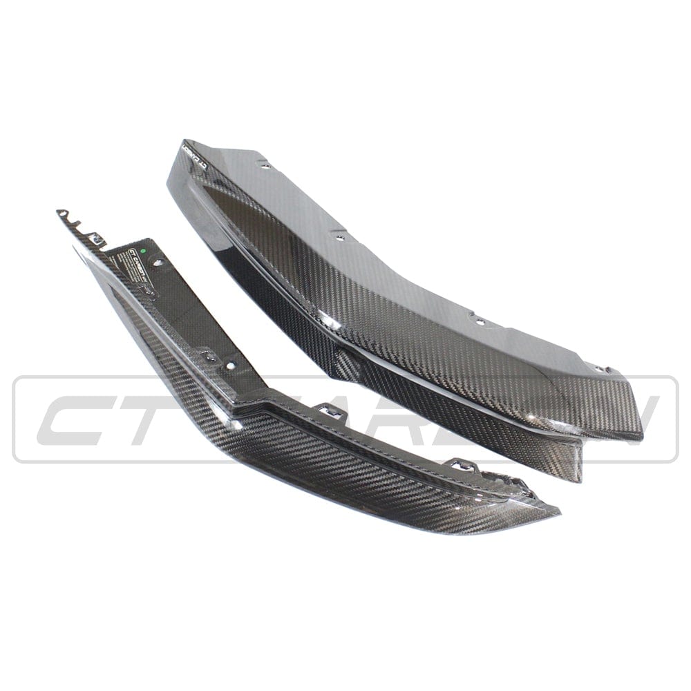 BMW M4 G82/G83 (2021+) Carbon Fibre/Fiber Rear Bumper Corners – CT Carbon OE Style Rear Spats/Corner Splitters/Extensions/End Caps | Coupe & Convertible