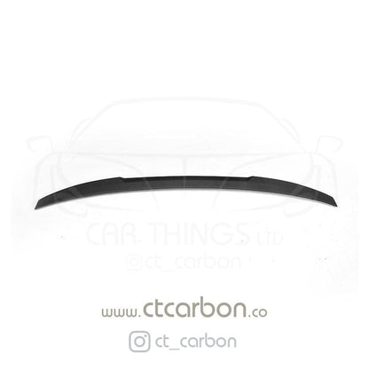 BMW 5 Series G30 & M5 F90 Carbon Fibre/Fiber Rear Lip Spoiler – M4 Style Gloss Carbon Boot/Trunk Lid Tail Spoiler Wing | 2017–2020 Saloon Sedan | CT Carbon Performance Boot Lip for 520d 530e 530d 540i M5