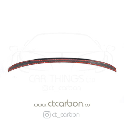 CT Carbon BMW M5 F90 & 5 Series G30 Carbon Fibre/Carbon Fiber Boot/Trunk Lip Spoiler – M4 F82 Style Ducktail, High Gloss