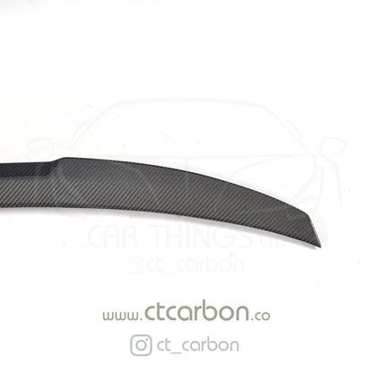 CT Carbon BMW M5 F90 & 5 Series G30 Carbon Fibre/Carbon Fiber Boot/Trunk Lip Spoiler – M4 F82 Style Ducktail, High Gloss