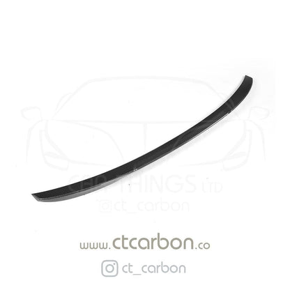 BMW 5 Series G30 & M5 F90 Carbon Fibre/Fiber Rear Lip Spoiler – M4 Style Gloss Carbon Boot/Trunk Lid Tail Spoiler Wing | 2017–2020 Saloon Sedan | CT Carbon Performance Boot Lip for 520d 530e 530d 540i M5