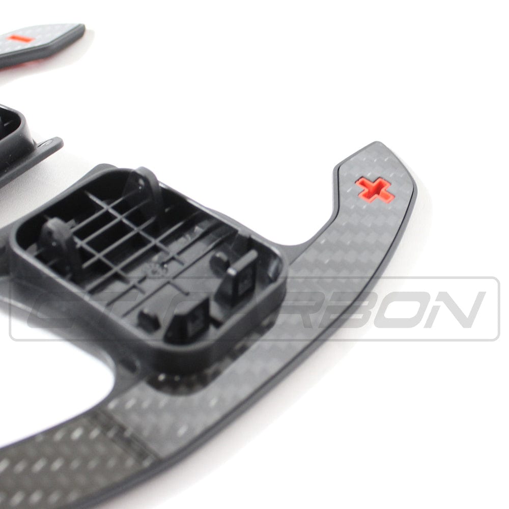Carbon Fiber Paddle Shifters/Extensions for BMW F Series & G Series, MINI F56 Cooper S, Toyota Supra A90 – M Performance Style Steering Wheel Shift Paddles – CFRP Replacement Blades for ZF8 & DCT – Fits M2 M3 M4 M5 M6 X3 X4 X5 3 4 5 Series