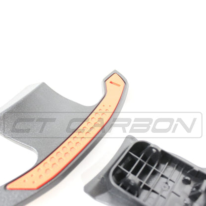 BMW & MINI F-Series/G-Series Carbon Fibre Paddle Shifters - Extended Steering Wheel Paddle Extensions, M Performance Style Gear Selector Paddles - Fits M2 M3 M4 M5 X3M X4M 1/2/3/4/5 Series, F56 MINI, A90 Supra - Direct Replacement Upgrade