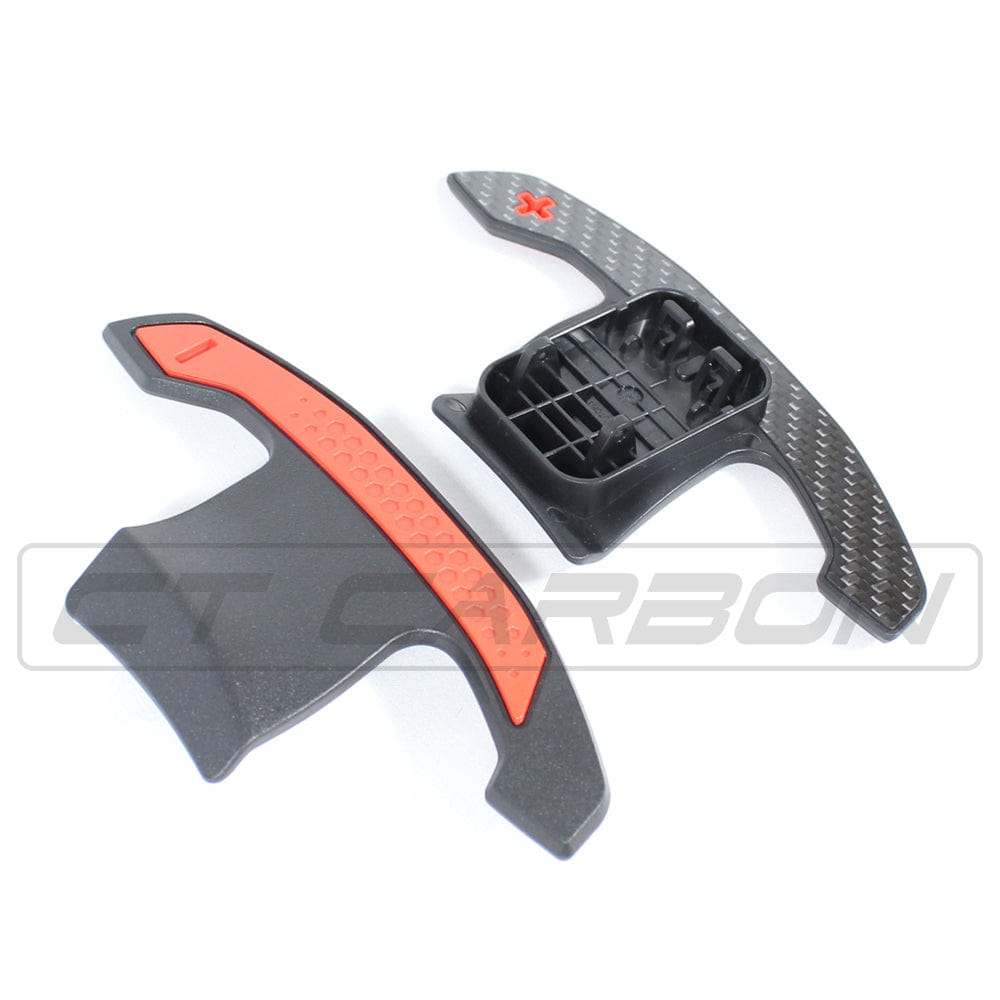 Carbon Fiber Paddle Shifters/Extensions for BMW F Series & G Series, MINI F56 Cooper S, Toyota Supra A90 – M Performance Style Steering Wheel Shift Paddles – CFRP Replacement Blades for ZF8 & DCT – Fits M2 M3 M4 M5 M6 X3 X4 X5 3 4 5 Series