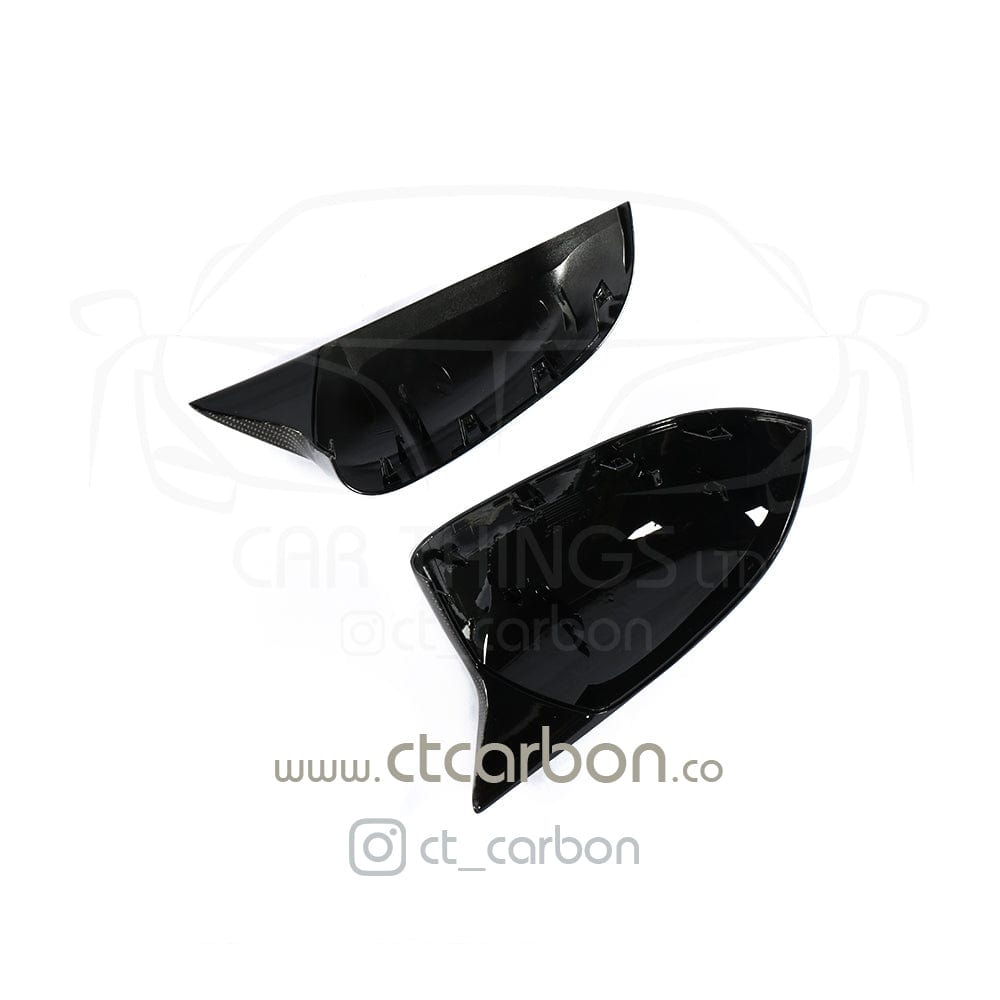 BMW X3 G01 / X4 G02 / X5 G05 / X6 G06 Carbon Fibre Wing Mirror Covers/Caps - Gloss Real Carbon Replacement Side Mirror Shells/Housings Set for G-Series X SUVs