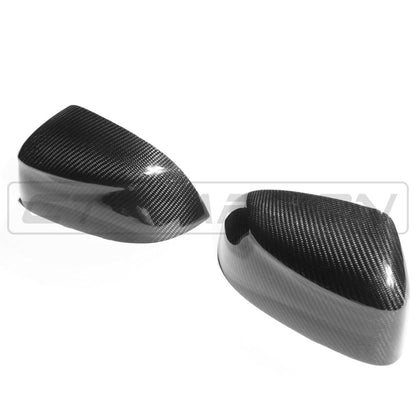 BMW X3 X4 X5 X6 G-Series (G01 G02 G05 G06) Carbon Fibre (Carbon Fiber) Wing/Door Mirror Covers - Gloss Pre-Preg OEM Style Replacement Mirror Caps by CT Carbon 2017+