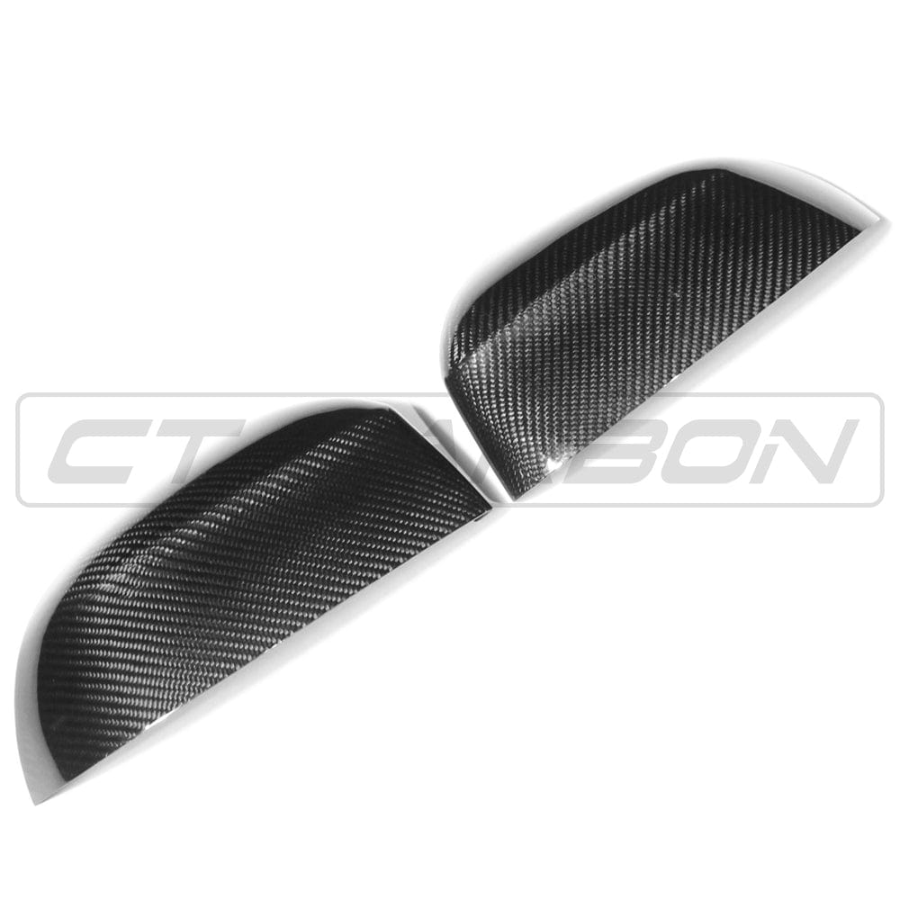 BMW X3 X4 X5 X6 (G01 G02 G05 G06) Carbon Fibre Wing Mirror Covers Caps | Gloss Real Carbon Door Mirror Housings | OEM/M Performance Style Replacement Pair | Fits 2017+